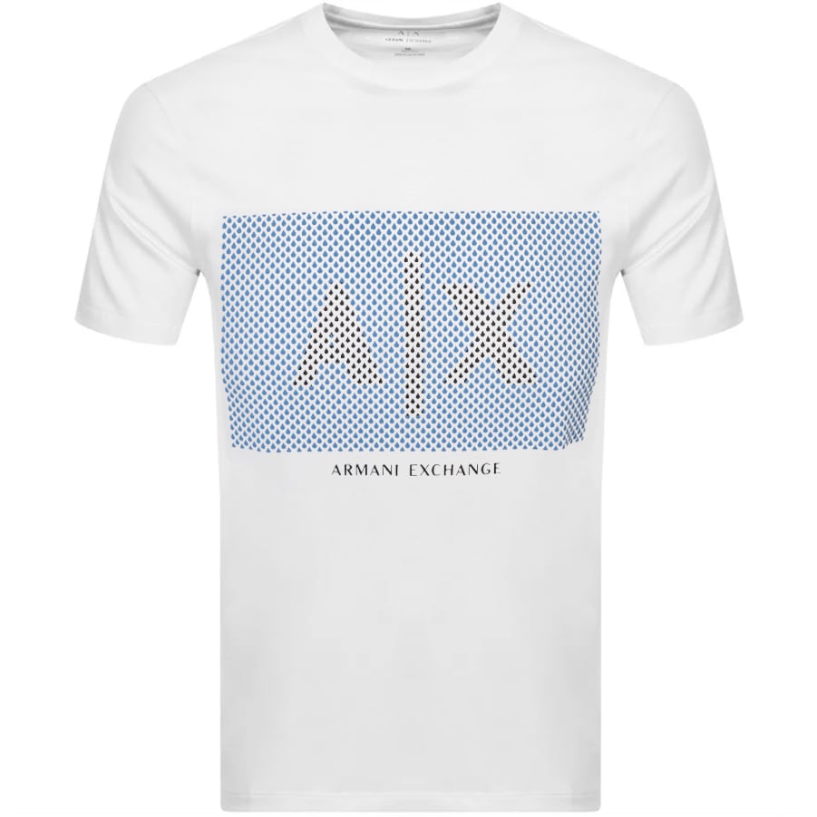 Alternative Image for ProductArmani Exchange Crew Neck Logo T Shirt White1